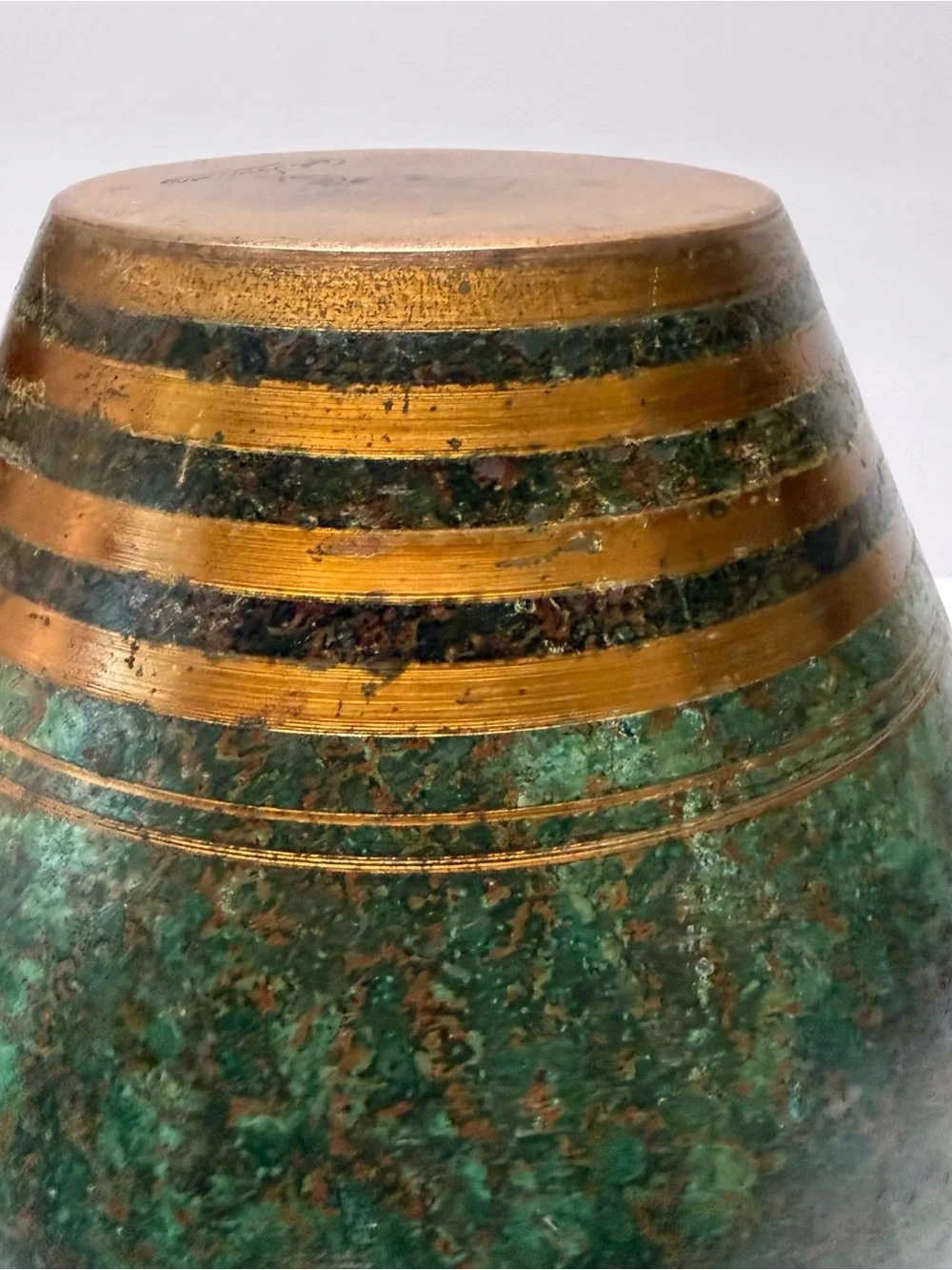 Vintage Carl Sorensen Signed Art Deco Bronze Vase - Picture 11 of 14